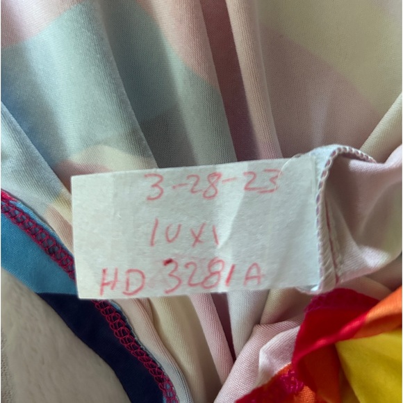 NWOT Haptics By Holly Harper Sleeveless w/ Bows Red Yellow Women’s Dress Sz S-M - Picture 12 of 14